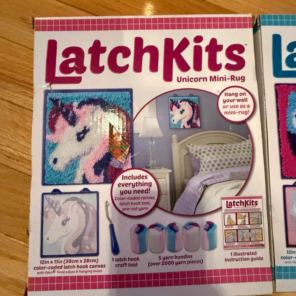 Unicorn and Owl Mini-Rug Kit for Kids